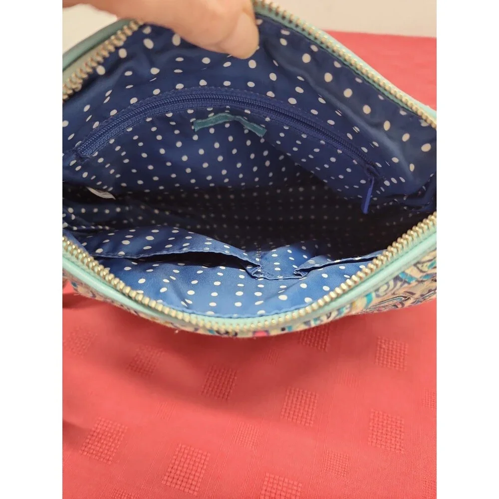 Vera Bradley Carson Shoulder Bag Daisy Dot Paisley Adjustable Strap Whimsical